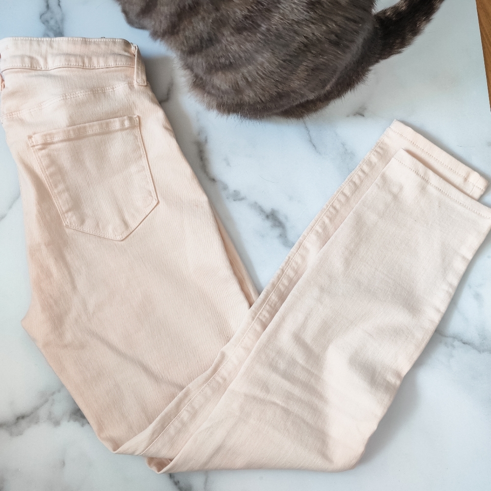 L'angence pale blush skinny jeans